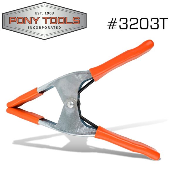 PONY 3' SPRING CLAMP WITH PROTECTIVE HANDLES & TIPS