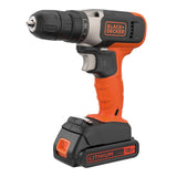 Black & Decker 18V 1 Speed Drill Driver & 1x 1.5Ah Batt | BCD001C1-QW