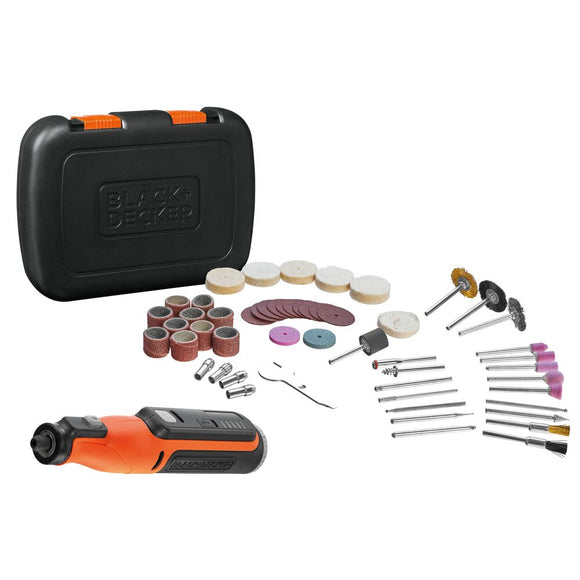 Black & Decker 8V Cordless Rotary Tool With Kit Box | BCRT8IK-XJ