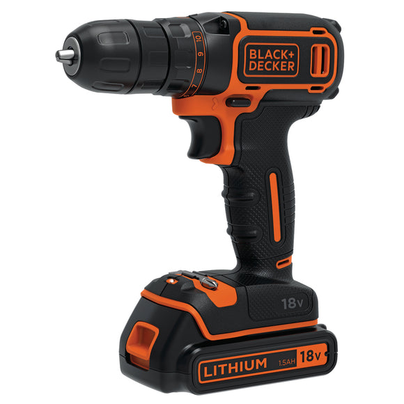 BLACK & DECKER - 18V System Drill Driver  &  200mA charger  &  1.5Ah battery