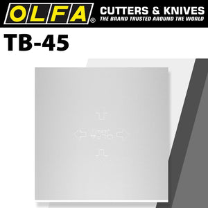 OLFA SPARE SCRAPER BLADES FOR T45 4PK