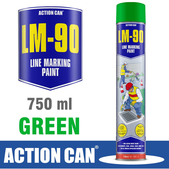 LM-90 GREEN 750ML LINE MARKING PAINT