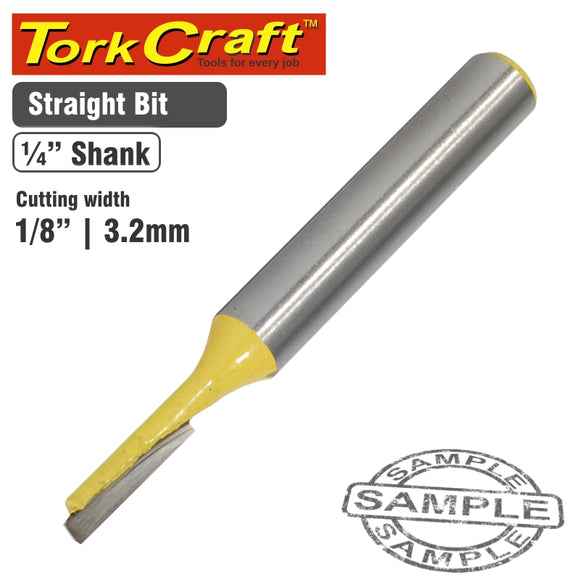 ROUTER BIT STRAIGHT 1/8' (3.2MM)