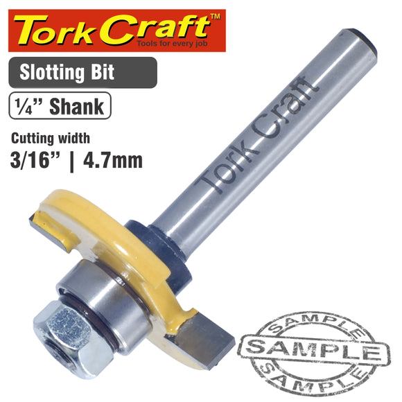 ROUTER BIT SLOTTED 3/16' (4.76MM)