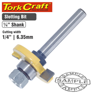 ROUTER BIT SLOTTED 1/4' (6.35MM