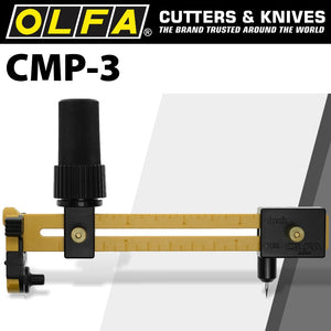 OLFA COMPASS CUTTER WITH 18MM ROTARY BLADE