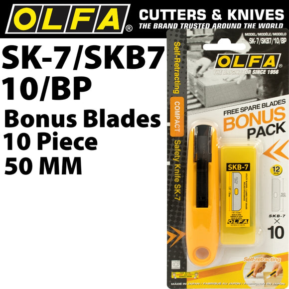 OLFA SAFETY CUTTER MODEL SK-7  WITH X10 FREE SKB7 BLADES