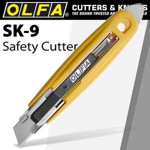 OLFA SAFETY KNIFE WITH TAPE SLITTER BOX OPENER CUTTER