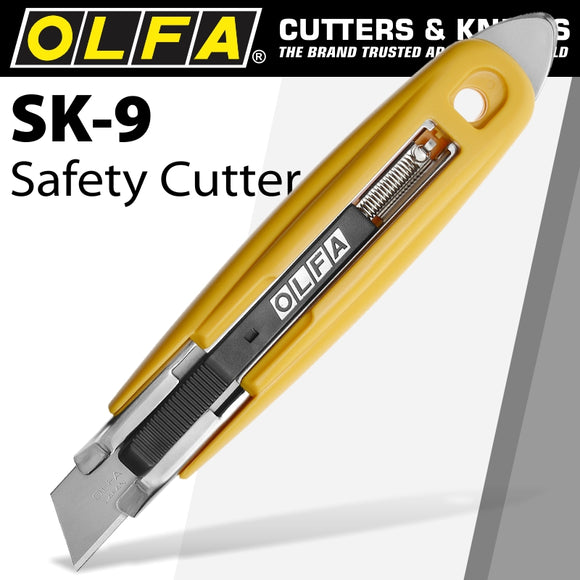 OLFA SAFETY KNIFE WITH TAPE SLITTER BOX OPENER CUTTER –