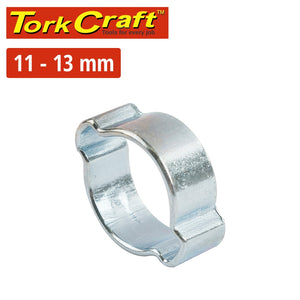 TORK CRAFT DOUBLE EAR CLAMP C/STEEL 11-13MM (10PC PER PACK)