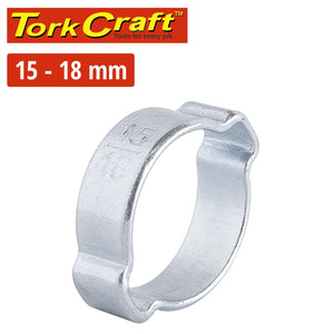 TORK CRAFT DOUBLE EAR CLAMP C/STEEL 15-18MM