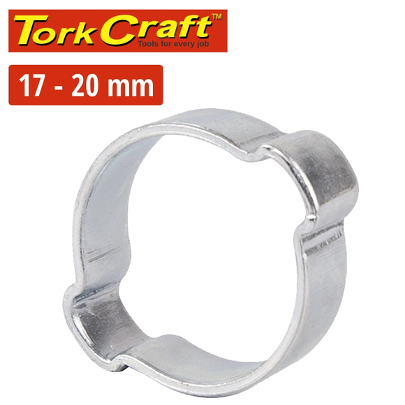 TORK CRAFT DOUBLE EAR CLAMP C/STEEL 17-20MM