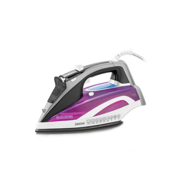 Black & Decker 2800W DIGITAL STEAM IRON WITH AUTO SHUTOFF AND ANODIZED SOLEPLATE | X2250-B5