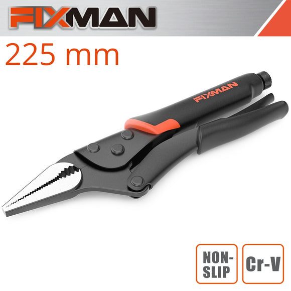 FIXMAN  LONG NOSE LOCK GRIP PLIERS 9'/225MM