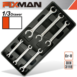 FIXMAN 6-PC FLARE WRENCHES 6 TO 24MM