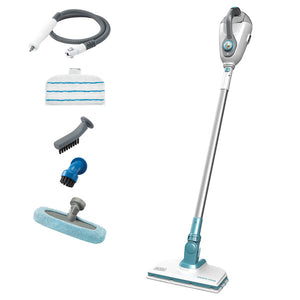 BLACK+DECKER 1600W Powerful Steam Mop + Floor Extension with 6 Accesso –