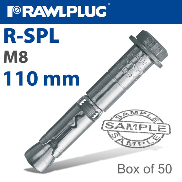 R-SPL SAFETY PLUS - LOOSE BOLT 8.0X110MM  X50 PER BOX