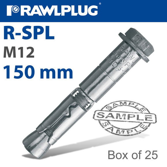 R-SPL SAFETY PLUS - LOOSE BOLT 12X150MM X25 PER BOX