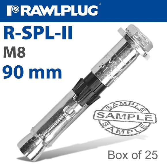 R-SPL II SAFETY PLUS - LOOSE BOLT M8X90MM X25 PER BOX