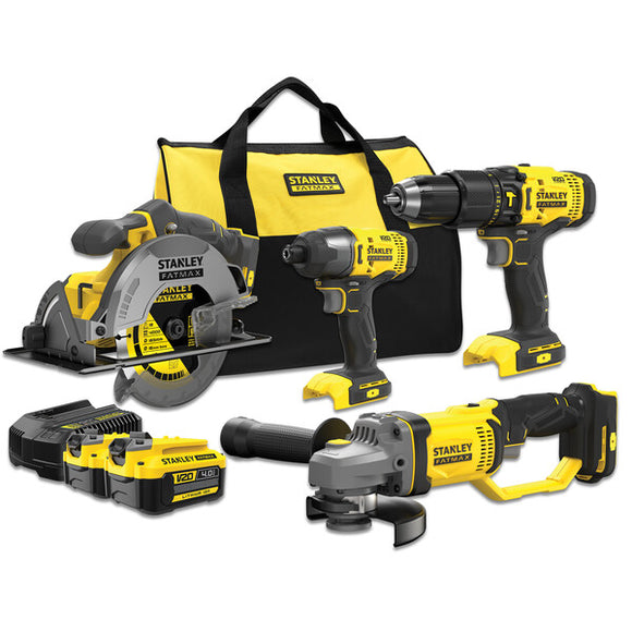 Stanley FATMAX 18V Combo Hammer + Impact Drill + Circular Saw + Grinder - COMBO DEAL!