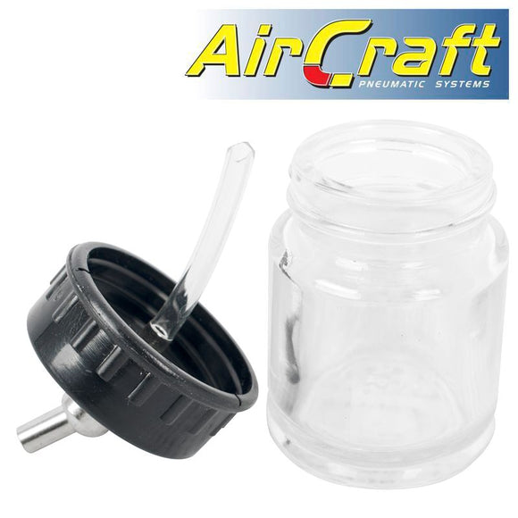 GLASS JAR WITH 22CC 60 DEG SPOUT FOR AIRBRUSH