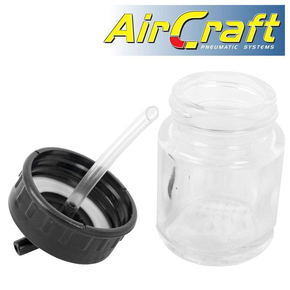 GLASS JAR WITH 22CC 45 DEG SPOUT FOR  AIRBRUSH
